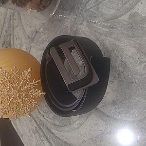 Guess men's real leather black belt 32 33 34 35 36